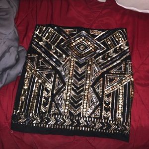express sequin skirt